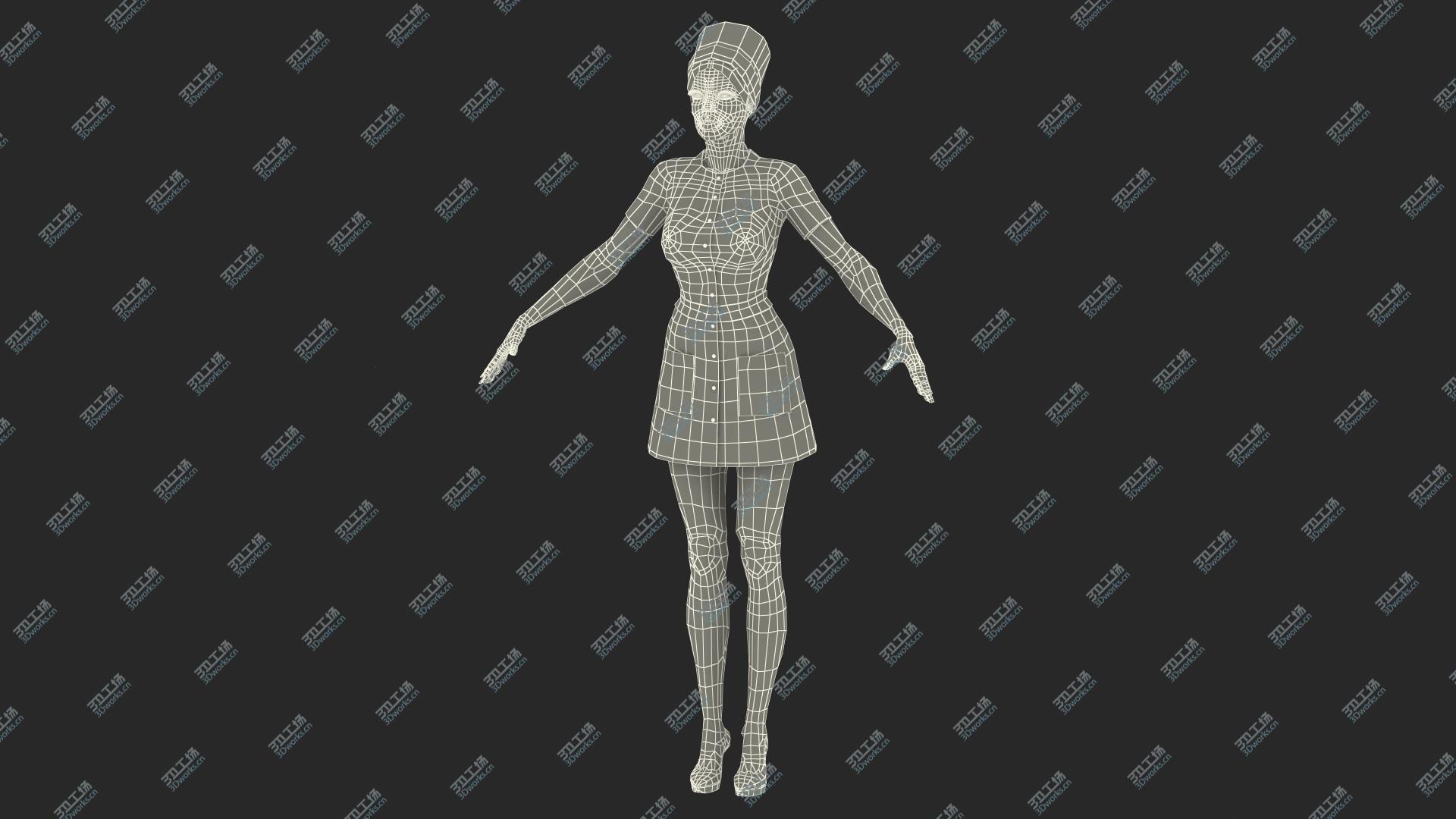 images/goods_img/202104021/3D Dark Skinned Black Nurse Neutral Pose model/3.jpg